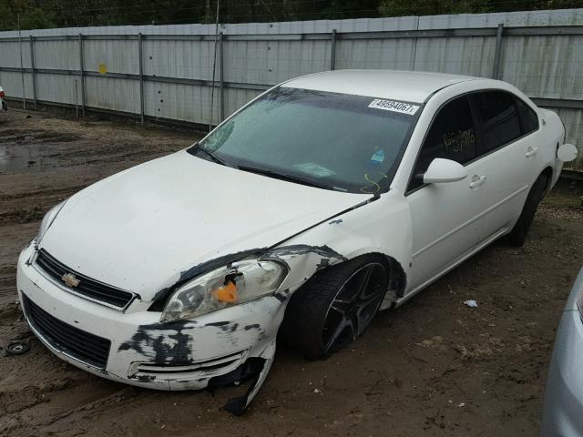 2G1WT55N381298068 - 2008 CHEVROLET IMPALA LT WHITE photo 2