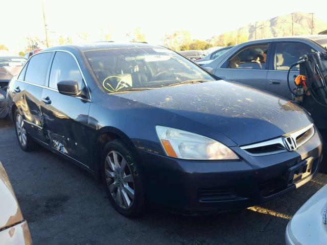 1HGCM66507A075570 - 2007 HONDA ACCORD EX BLUE photo 1