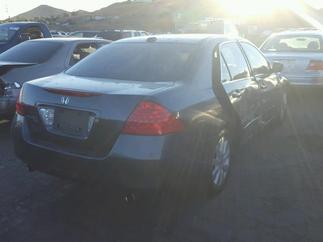 1HGCM66507A075570 - 2007 HONDA ACCORD EX BLUE photo 4