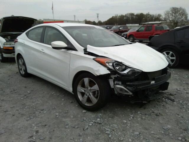 5NPDH4AE4DH377130 - 2013 HYUNDAI ELANTRA GL WHITE photo 1