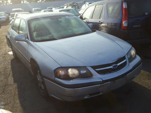 2G1WF52E349262078 - 2004 CHEVROLET IMPALA SILVER photo 1