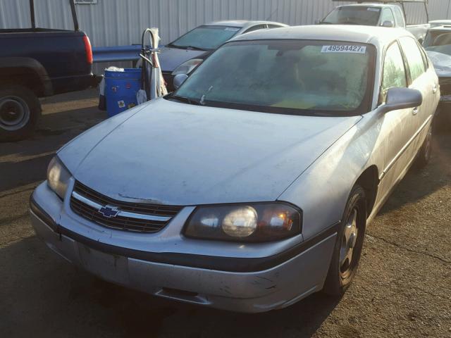 2G1WF52E349262078 - 2004 CHEVROLET IMPALA SILVER photo 2