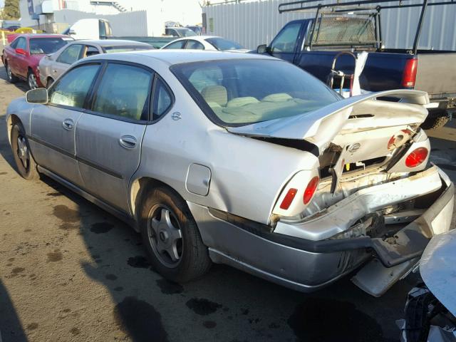 2G1WF52E349262078 - 2004 CHEVROLET IMPALA SILVER photo 3