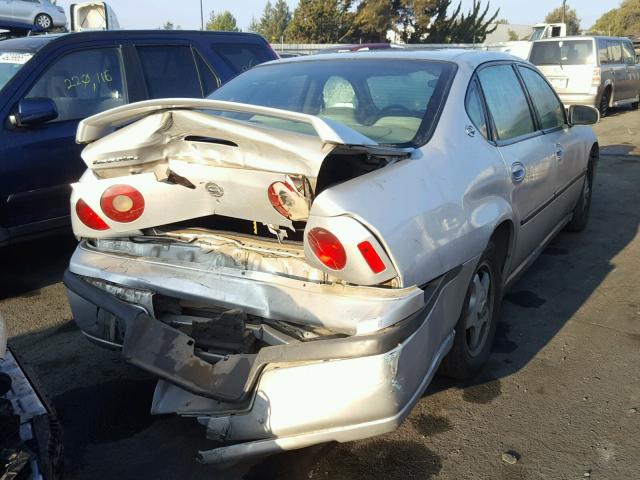 2G1WF52E349262078 - 2004 CHEVROLET IMPALA SILVER photo 4