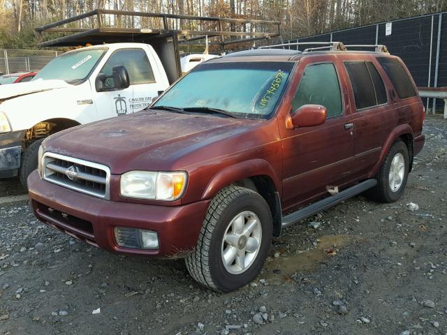 JN8DR07Y81W524874 - 2001 NISSAN PATHFINDER BROWN photo 2