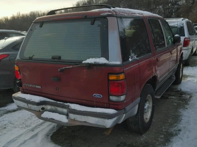 1FMDU35P5VZA68225 - 1997 FORD EXPLORER RED photo 4