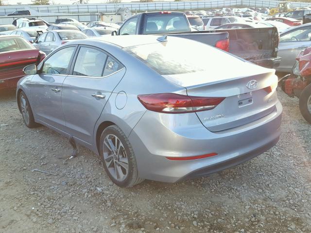 5NPD84LFXHH153940 - 2017 HYUNDAI ELANTRA SE SILVER photo 3