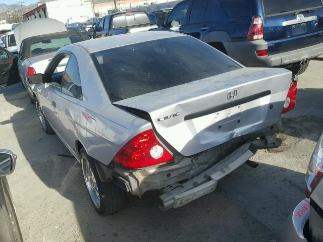 1HGEM22165L011457 - 2005 HONDA CIVIC DX V SILVER photo 3