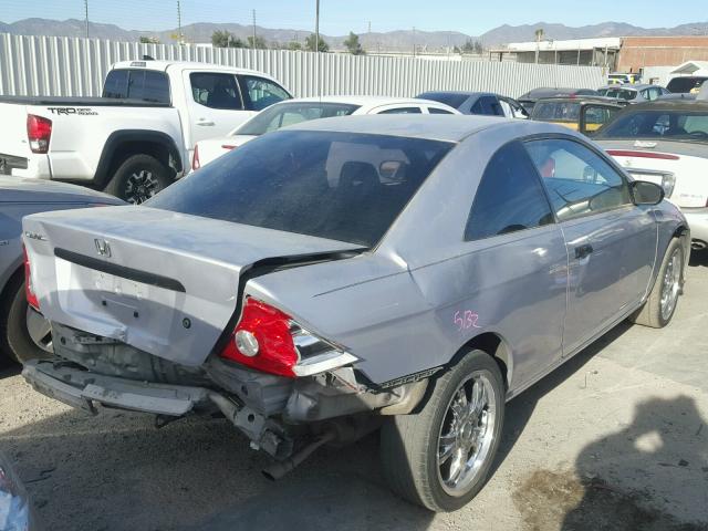 1HGEM22165L011457 - 2005 HONDA CIVIC DX V SILVER photo 4