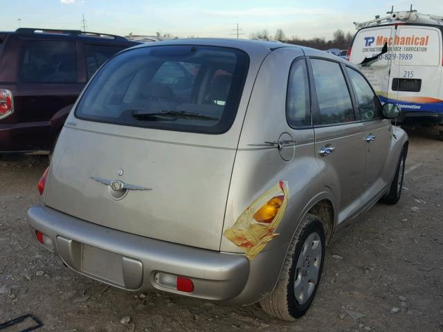 3C4FY48B75T615459 - 2005 CHRYSLER PT CRUISER TAN photo 4