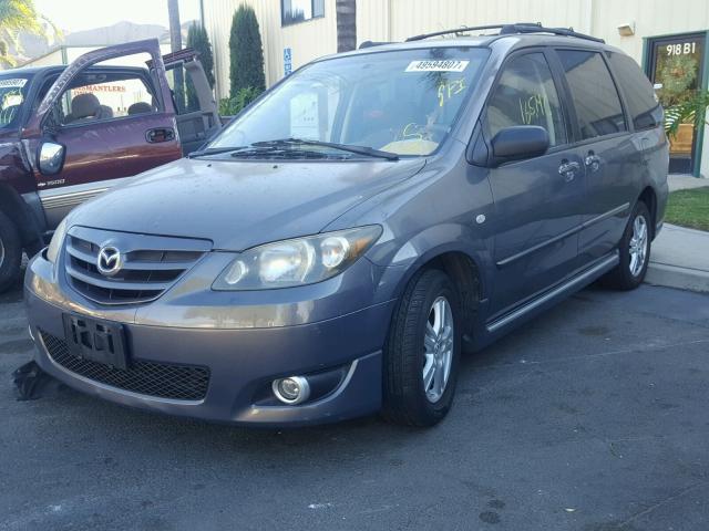 JM3LW28A560558804 - 2006 MAZDA MPV WAGON GRAY photo 2