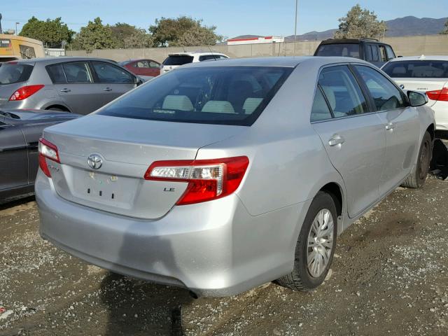 4T4BF1FK3CR171166 - 2012 TOYOTA CAMRY BASE SILVER photo 4