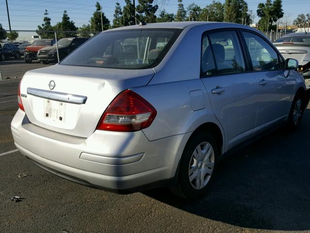 3N1BC1AP2AL366020 - 2010 NISSAN VERSA S SILVER photo 4