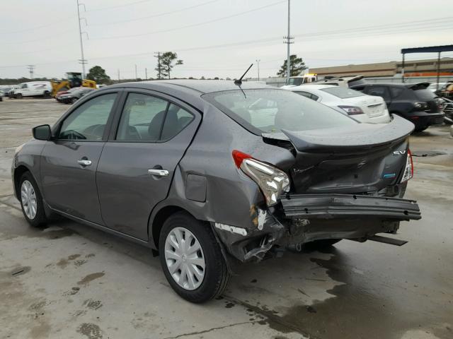 3N1CN7AP3GL847288 - 2016 NISSAN VERSA S GRAY photo 3