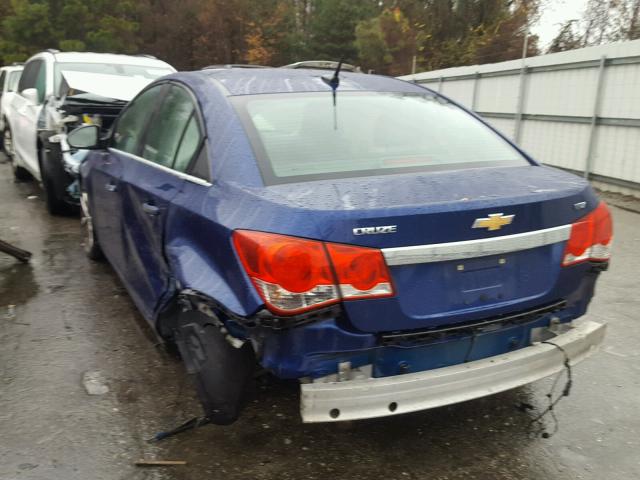 1G1PH5SC3C7260506 - 2012 CHEVROLET CRUZE LTZ BLUE photo 3