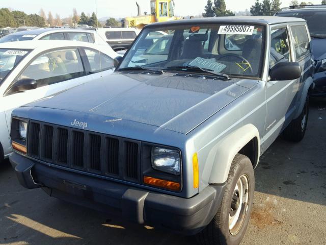 1J4FT27S8WL212036 - 1998 JEEP CHEROKEE S BLUE photo 2
