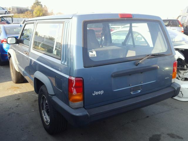 1J4FT27S8WL212036 - 1998 JEEP CHEROKEE S BLUE photo 3