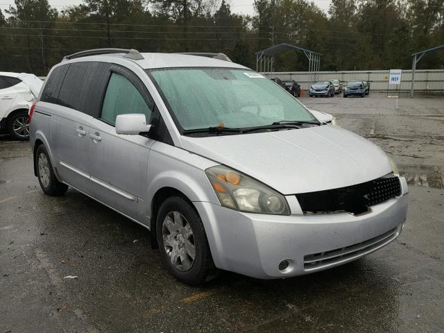 5N1BV28U15N127925 - 2005 NISSAN QUEST S SILVER photo 1