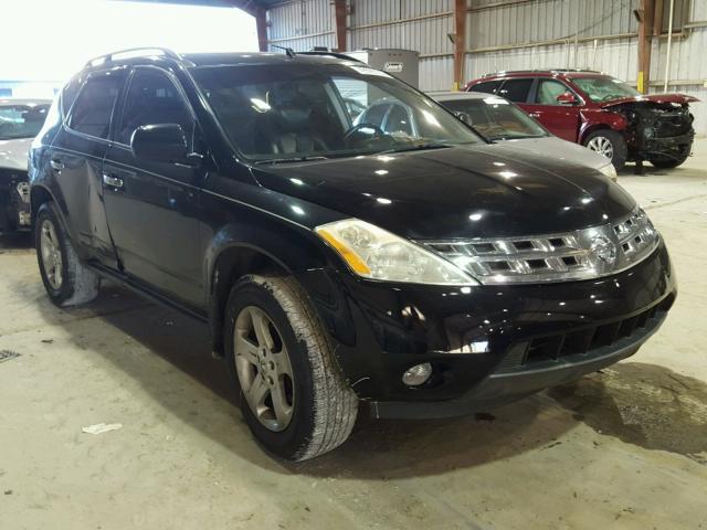 JN8AZ08T15W307033 - 2005 NISSAN MURANO SL BLACK photo 1