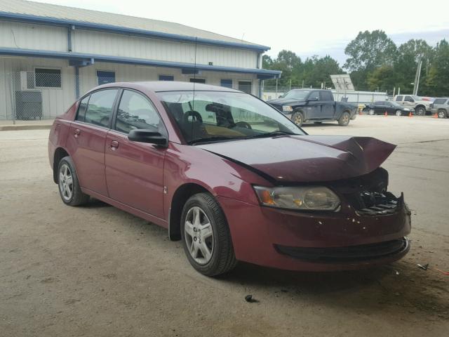 1G8AJ58F57Z144599 - 2007 SATURN ION LEVEL MAROON photo 1