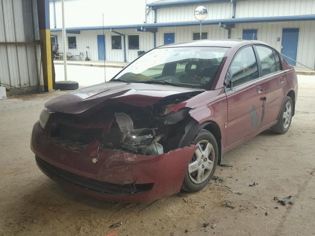 1G8AJ58F57Z144599 - 2007 SATURN ION LEVEL MAROON photo 2