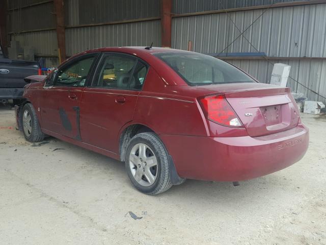 1G8AJ58F57Z144599 - 2007 SATURN ION LEVEL MAROON photo 3