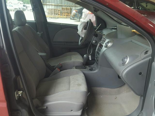 1G8AJ58F57Z144599 - 2007 SATURN ION LEVEL MAROON photo 5