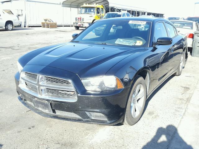 2C3CDXBG0DH636878 - 2013 DODGE CHARGER SE BLACK photo 2