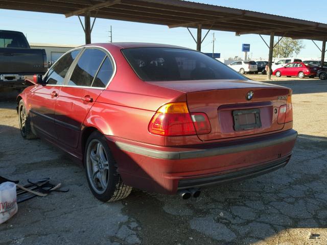 WBAAV53411FJ69313 - 2001 BMW 330 I BURGUNDY photo 3