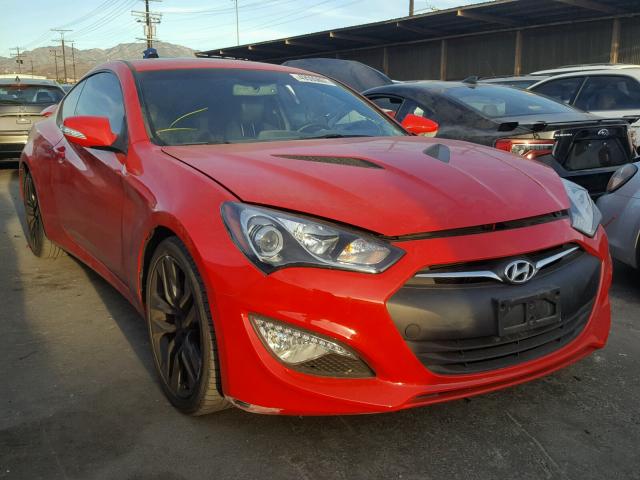 KMHHU6KJ0GU134053 - 2016 HYUNDAI GENESIS CO RED photo 1