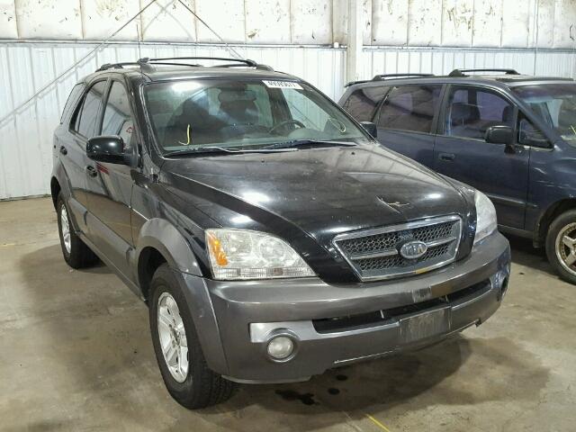 KNDJC733235032174 - 2003 KIA SORENTO EX BLACK photo 1