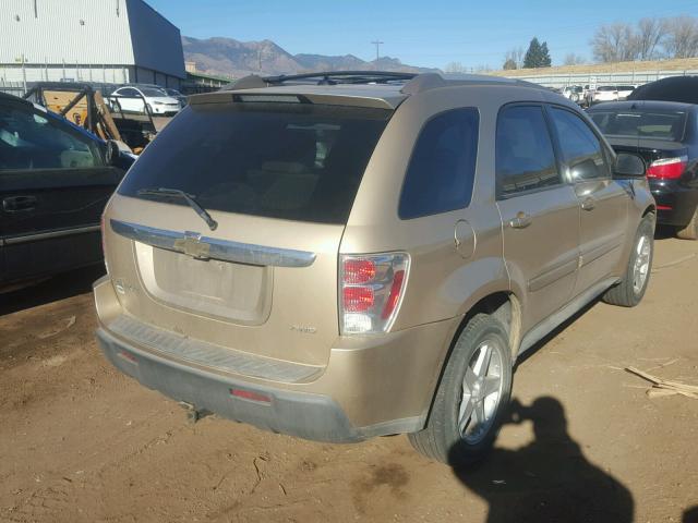 2CNDL73F056008644 - 2005 CHEVROLET EQUINOX LT GOLD photo 4