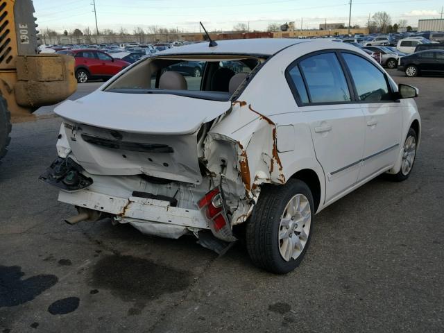 3N1AB6AP2BL605675 - 2011 NISSAN SENTRA 2.0 WHITE photo 4