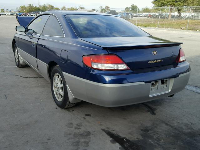 2T1CG22P71C467924 - 2001 TOYOTA CAMRY SOLA BLUE photo 3