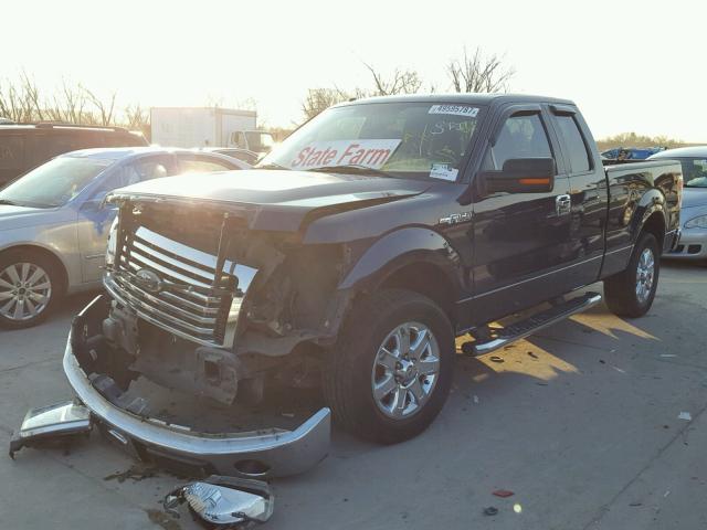 1FTEX1C86AFA64731 - 2010 FORD F150 SUPER BLUE photo 2