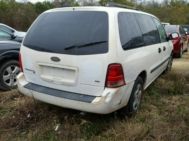 2FMZA51277BA24785 - 2007 FORD FREESTAR S WHITE photo 4