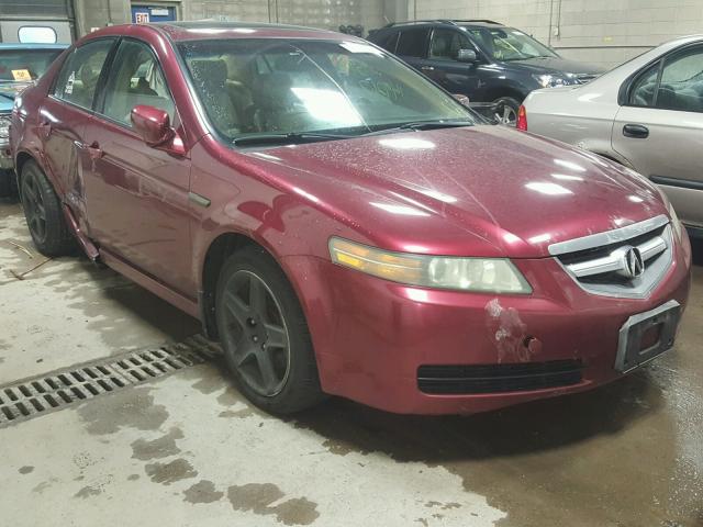 19UUA66224A065573 - 2004 ACURA TL RED photo 1