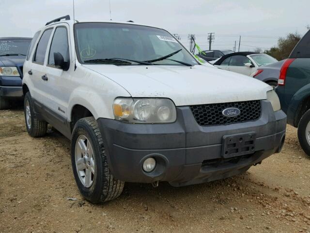 1FMYU49H17KB87654 - 2007 FORD ESCAPE HEV WHITE photo 1