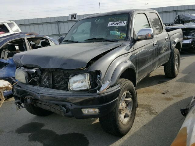 5TEGN92N01Z740940 - 2001 TOYOTA TACOMA DOU BLACK photo 2