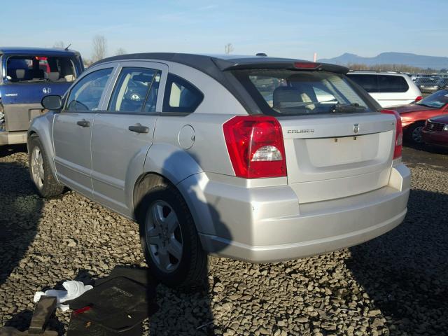 1B3HB48B48D678282 - 2008 DODGE CALIBER SX SILVER photo 3