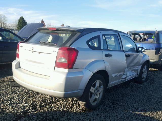 1B3HB48B48D678282 - 2008 DODGE CALIBER SX SILVER photo 4