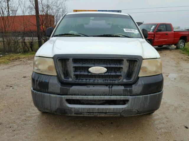 1FTRX12W77KD11109 - 2007 FORD F150 WHITE photo 9