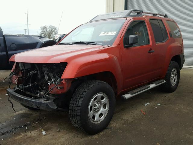 5N1AN0NW3CC513468 - 2012 NISSAN XTERRA OFF RED photo 2