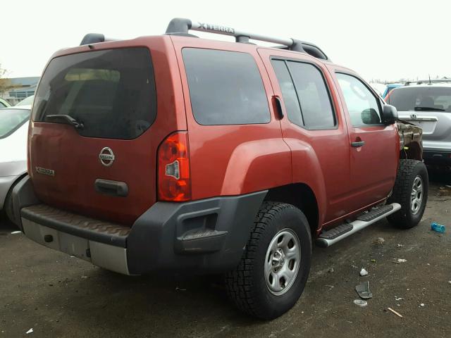 5N1AN0NW3CC513468 - 2012 NISSAN XTERRA OFF RED photo 4