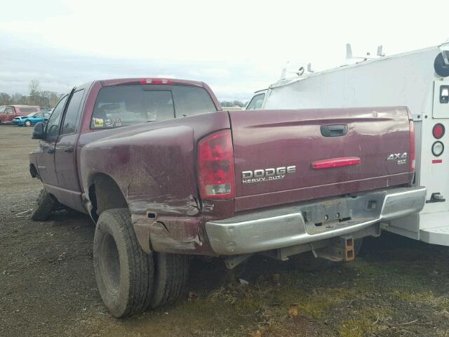 3D7MU48C53G802268 - 2003 DODGE RAM 3500 S RED photo 3