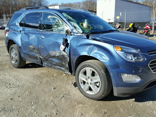 2GNFLFEK7G6138917 - 2016 CHEVROLET EQUINOX LT BLUE photo 9