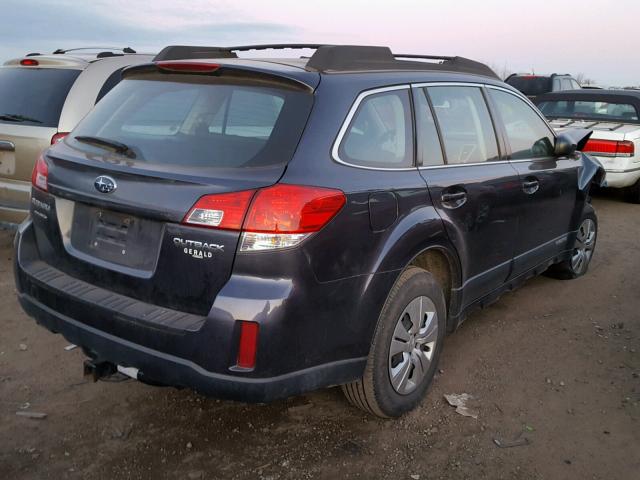 4S4BRCACXB1361009 - 2011 SUBARU OUTBACK 2. BLUE photo 4