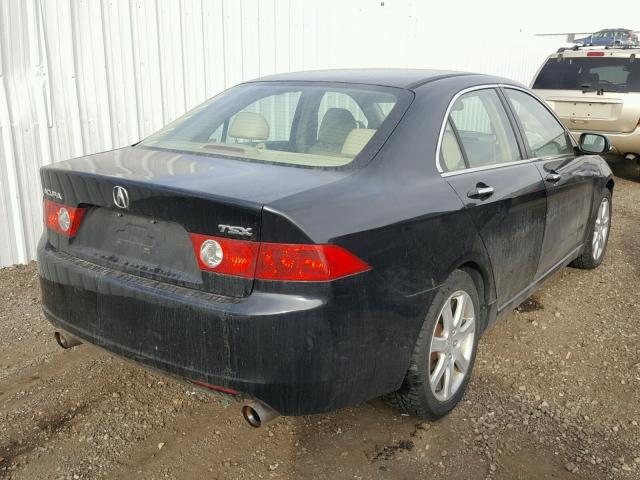 JH4CL96894C038657 - 2004 ACURA TSX BLACK photo 4