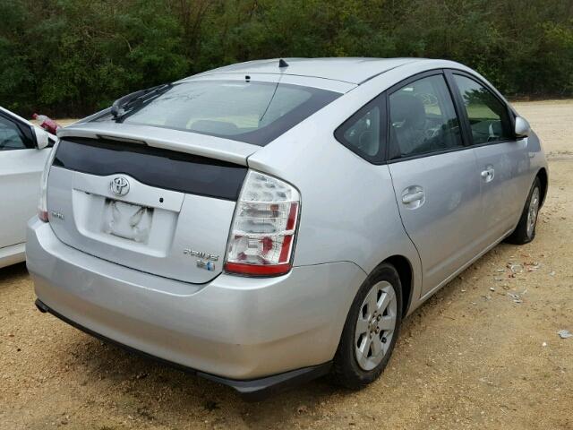 JTDKB20U073258688 - 2007 TOYOTA PRIUS SILVER photo 4