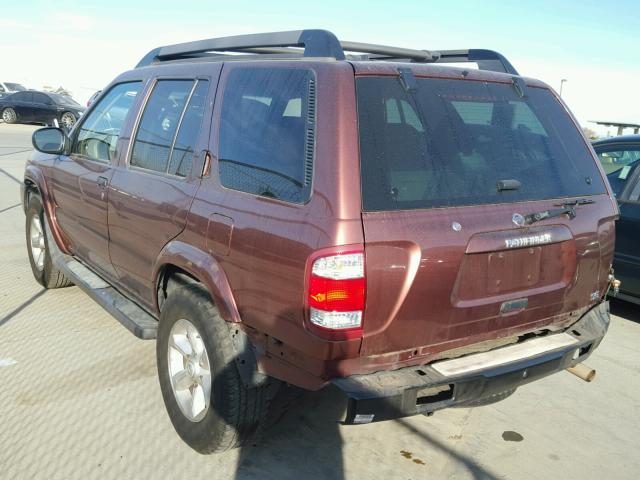 JN8DR09Y43W810835 - 2003 NISSAN PATHFINDER PURPLE photo 3